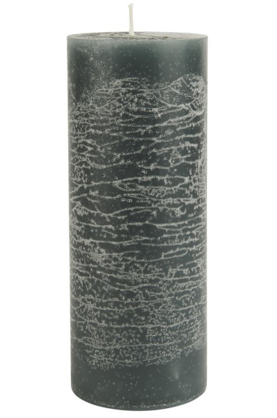 IB Stumpenkerze moosgrün H18cm